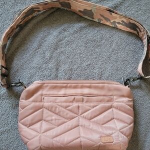Lug Pink Quilted Crossbody Bag